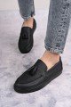 SLW153 Bloom Bağcıksız Püsküllü Cilt Erkek Günlük Spor Klasik Ayakkabı CST - Siyah SLW153 Bloom Bağcıksız Püsküllü Cilt Erkek Günlük Spor Klasik Ayakkabı CST - Siyah