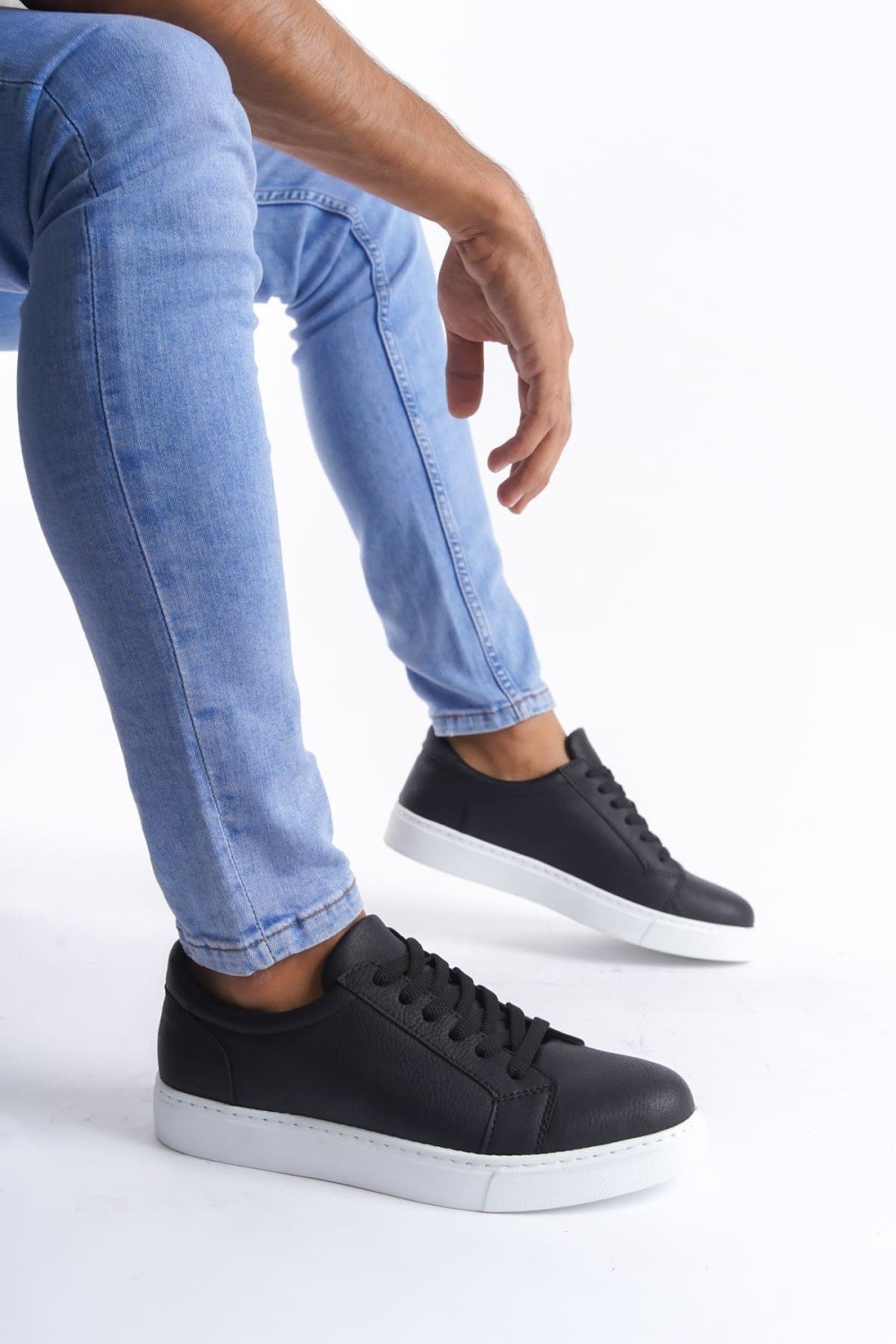 SLW165 Elite Bağcıklı Cilt Erkek Günlük Sneaker Ayakkabı CBT - Siyah SLW165 Elite Bağcıklı Cilt Erkek Günlük Sneaker Ayakkabı CBT - Siyah