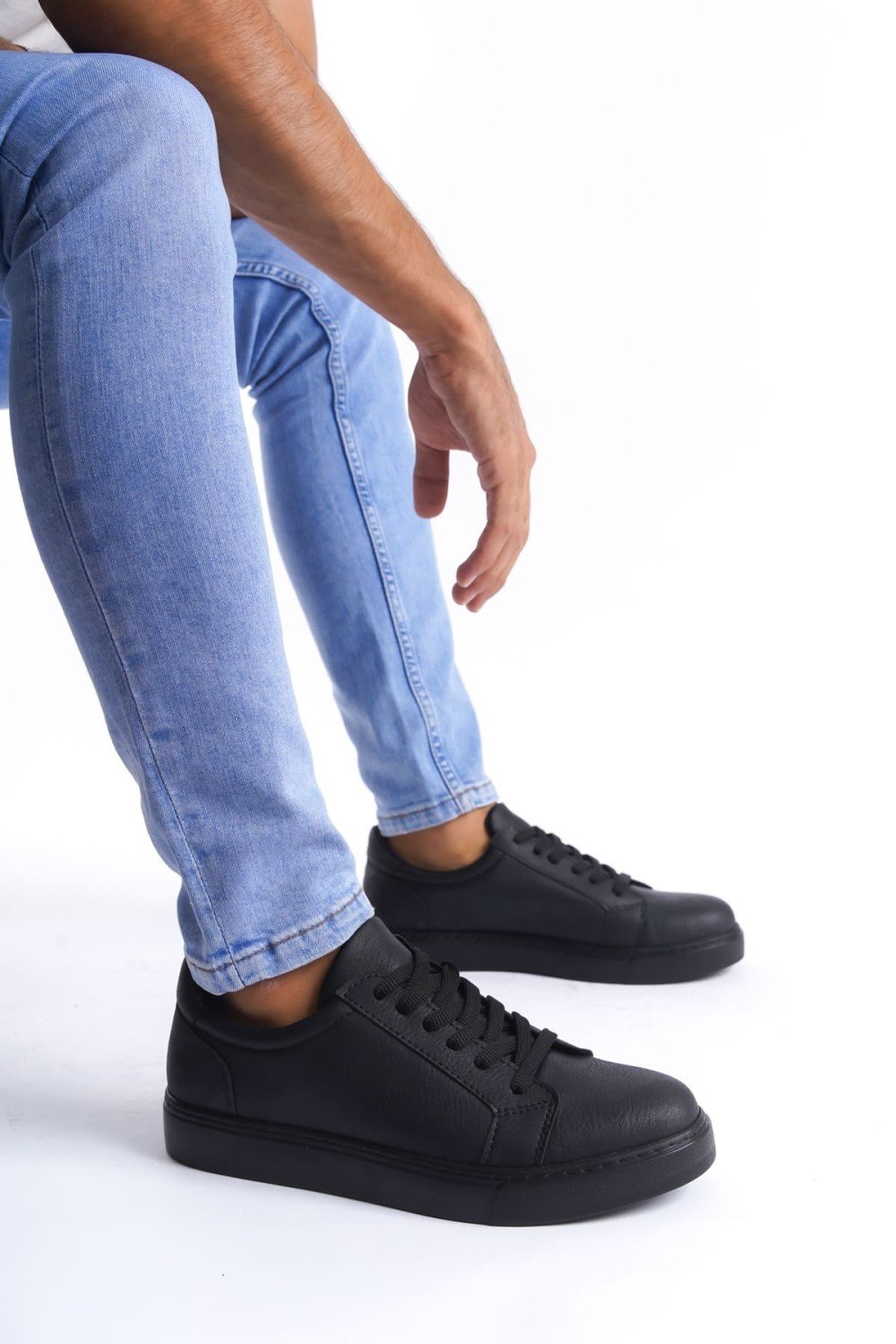 SLW165 Elite Bağcıklı Cilt Erkek Günlük Sneaker Ayakkabı CST - Siyah SLW165 Elite Bağcıklı Cilt Erkek Günlük Sneaker Ayakkabı CST - Siyah