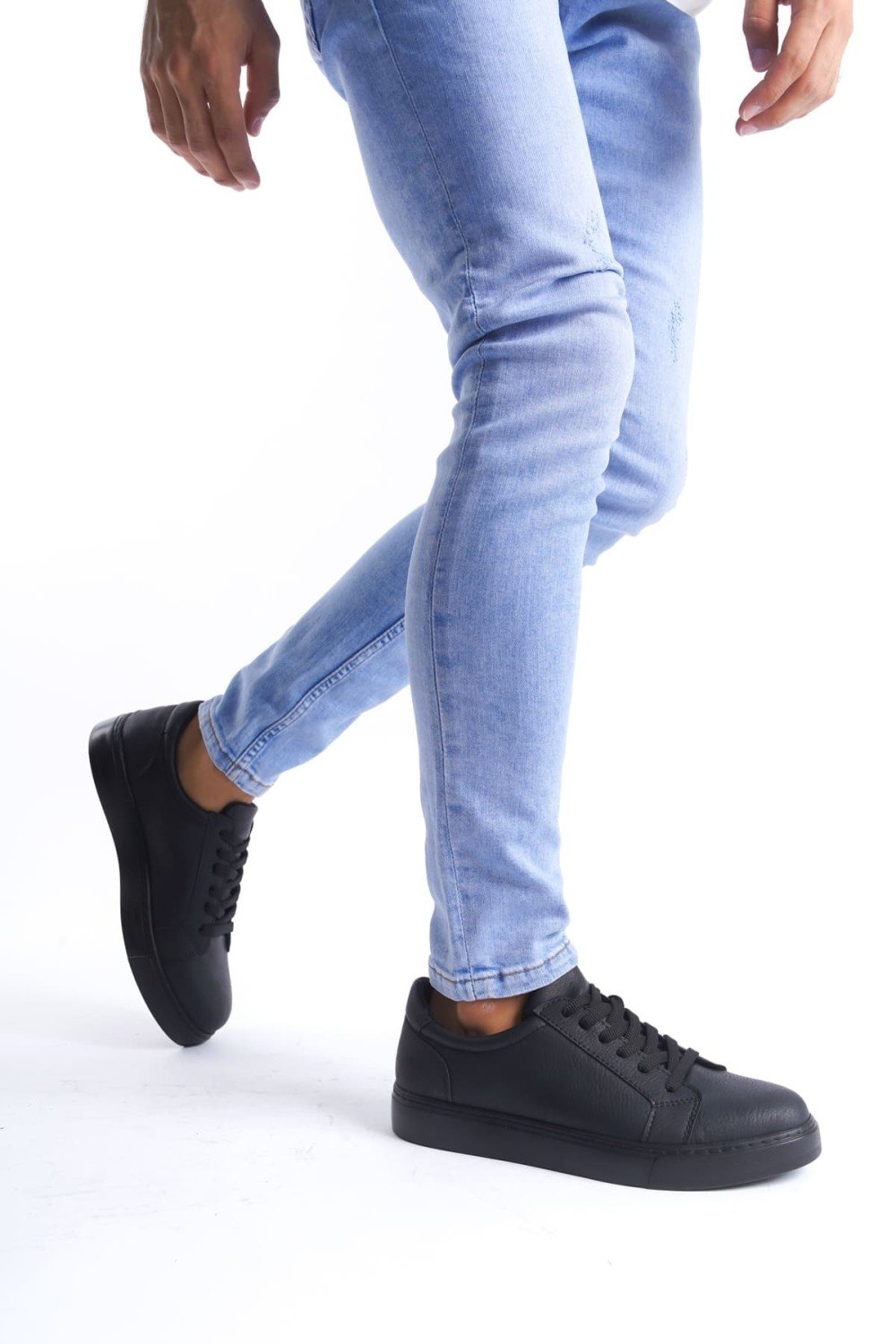 SLW165 Elite Bağcıklı Cilt Erkek Günlük Sneaker Ayakkabı CST - Siyah SLW165 Elite Bağcıklı Cilt Erkek Günlük Sneaker Ayakkabı CST - Siyah