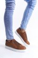 SLW166 Prestige Bağcıklı Cilt Kapitone Desenli Erkek Günlük Sneaker Ayakkabı CBT - Taba SLW166 Prestige Bağcıklı Cilt Kapitone Desenli Erkek Günlük Sneaker Ayakkabı CBT - Taba