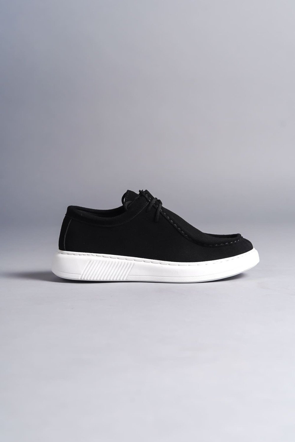 SLW170 Tornado Bağcıklı Süet Erkek Günlük Spor Klasik Ayakkabı SBT - Siyah