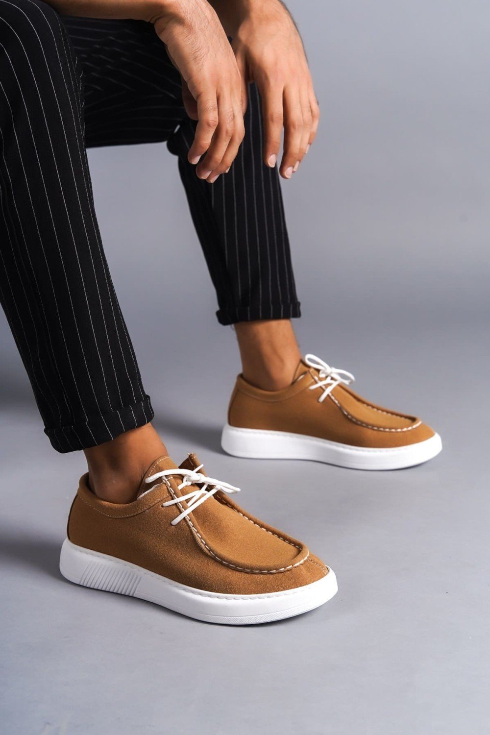 SLW170 Tornado Bağcıklı Süet Erkek Günlük Spor Klasik Ayakkabı SBT - Taba SLW170 Tornado Bağcıklı Süet Erkek Günlük Spor Klasik Ayakkabı SBT - Taba