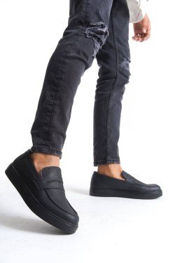 SLW180 Estilo X Bağcıksız Cilt Erkek Günlük Spor Klasik Ayakkabı CST - Siyah SLW180 Estilo X Bağcıksız Cilt Erkek Günlük Spor Klasik Ayakkabı CST - Siyah