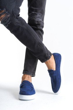 SLW180 Estilo X Bağcıksız Süet Erkek Günlük Spor Klasik Ayakkabı SBT - Lacivert SLW180 Estilo X Bağcıksız Süet Erkek Günlük Spor Klasik Ayakkabı SBT - Lacivert
