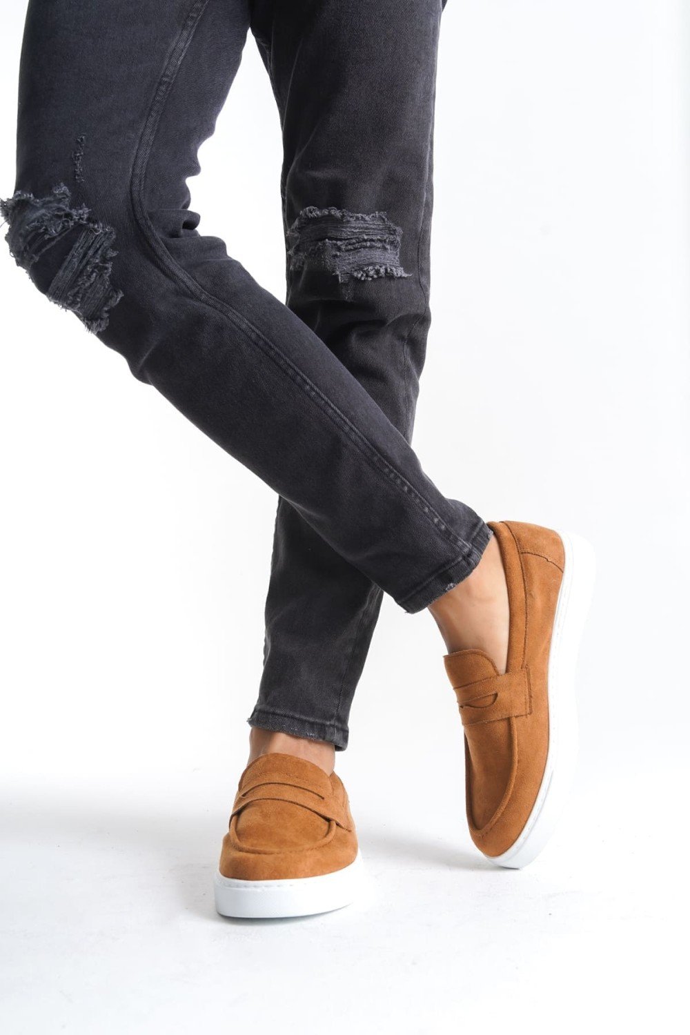 SLW180 Estilo X Bağcıksız Süet Erkek Günlük Spor Klasik Ayakkabı SBT - Taba SLW180 Estilo X Bağcıksız Süet Erkek Günlük Spor Klasik Ayakkabı SBT - Taba