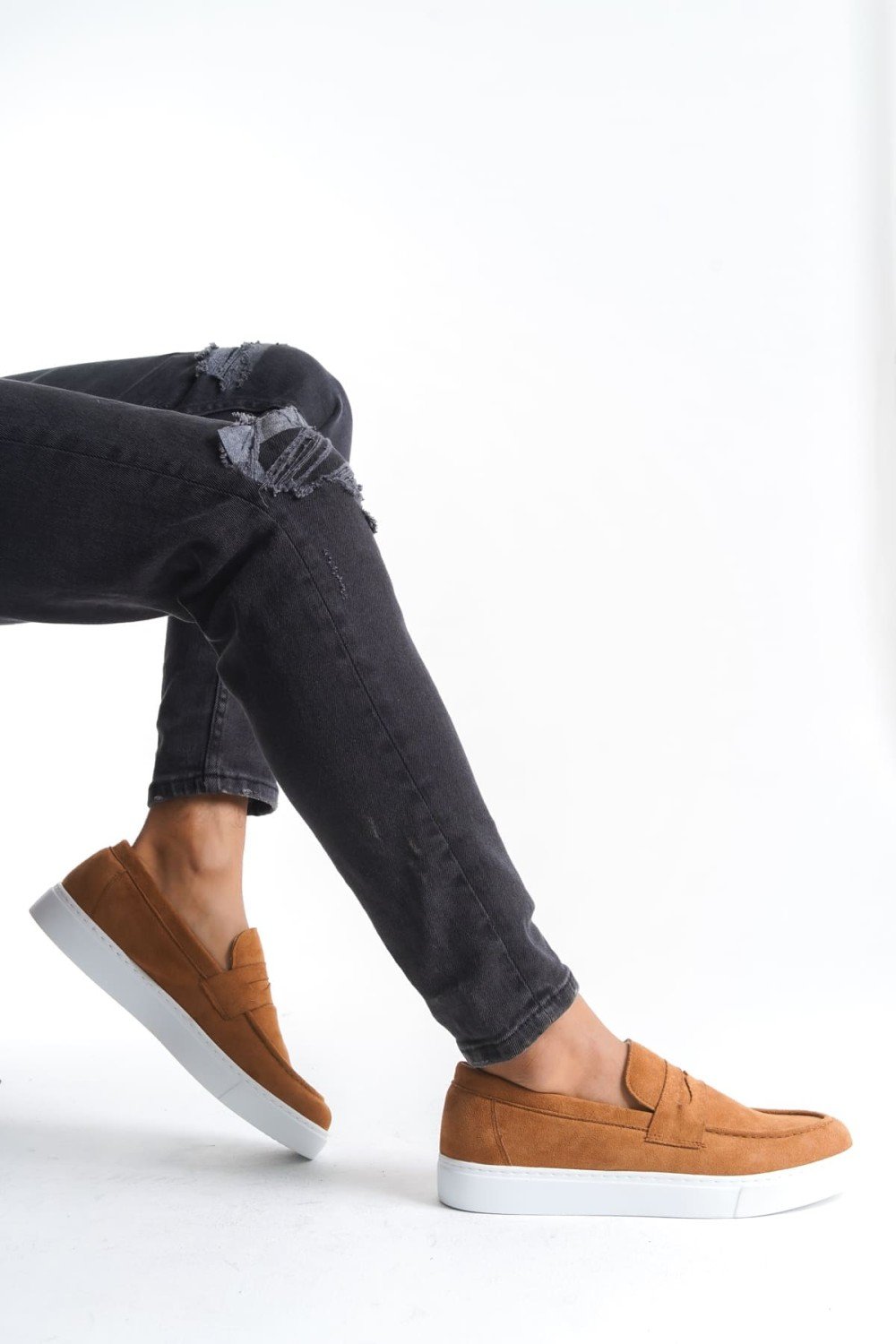 SLW180 Estilo X Bağcıksız Süet Erkek Günlük Spor Klasik Ayakkabı SBT - Taba SLW180 Estilo X Bağcıksız Süet Erkek Günlük Spor Klasik Ayakkabı SBT - Taba