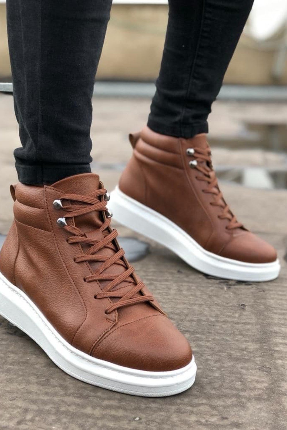 SLW202 Toronto Bağcıklı Cilt Erkek Spor Bot BT - Taba SLW202 Toronto Bağcıklı Cilt Erkek Spor Bot BT - Taba