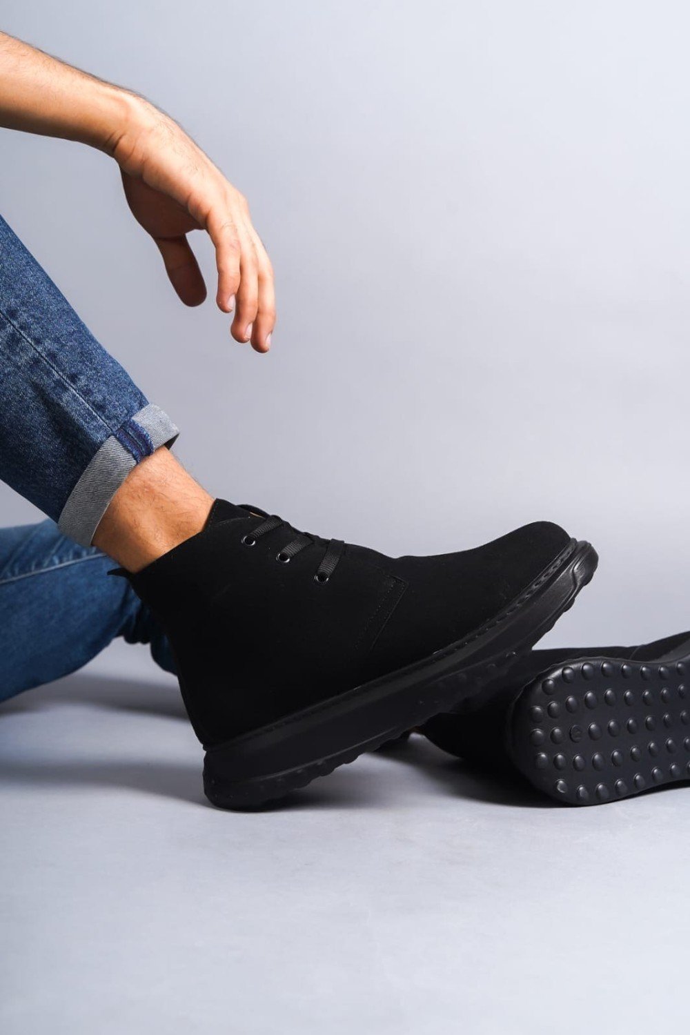 SLW204 Franca Bağcıklı Süet Erkek Spor Bot ST - Siyah SLW204 Franca Bağcıklı Süet Erkek Spor Bot ST - Siyah