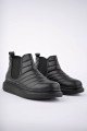 SLW205 Boston Bağcıksız Cilt Erkek Spor Bot ST - Siyah SLW205 Boston Bağcıksız Cilt Erkek Spor Bot ST - Siyah
