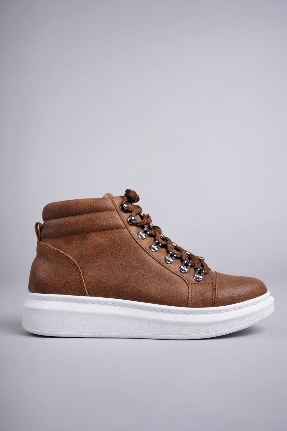 SLW206 Ottawa Bağcıklı Cilt Erkek Günlük Spor Bot BT - Taba