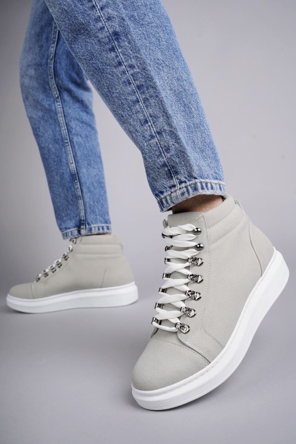 SLW206 Ottawa Bağcıklı Süet Erkek Günlük Spor Bot BT - Gri SLW206 Ottawa Bağcıklı Süet Erkek Günlük Spor Bot BT - Gri