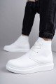 SLW207 Oslo Bağcıklı Cilt Erkek Günlük Spor Bot BT - Beyaz
