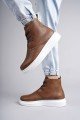 SLW207 Oslo Bağcıklı Cilt Erkek Günlük Spor Bot BT - Taba