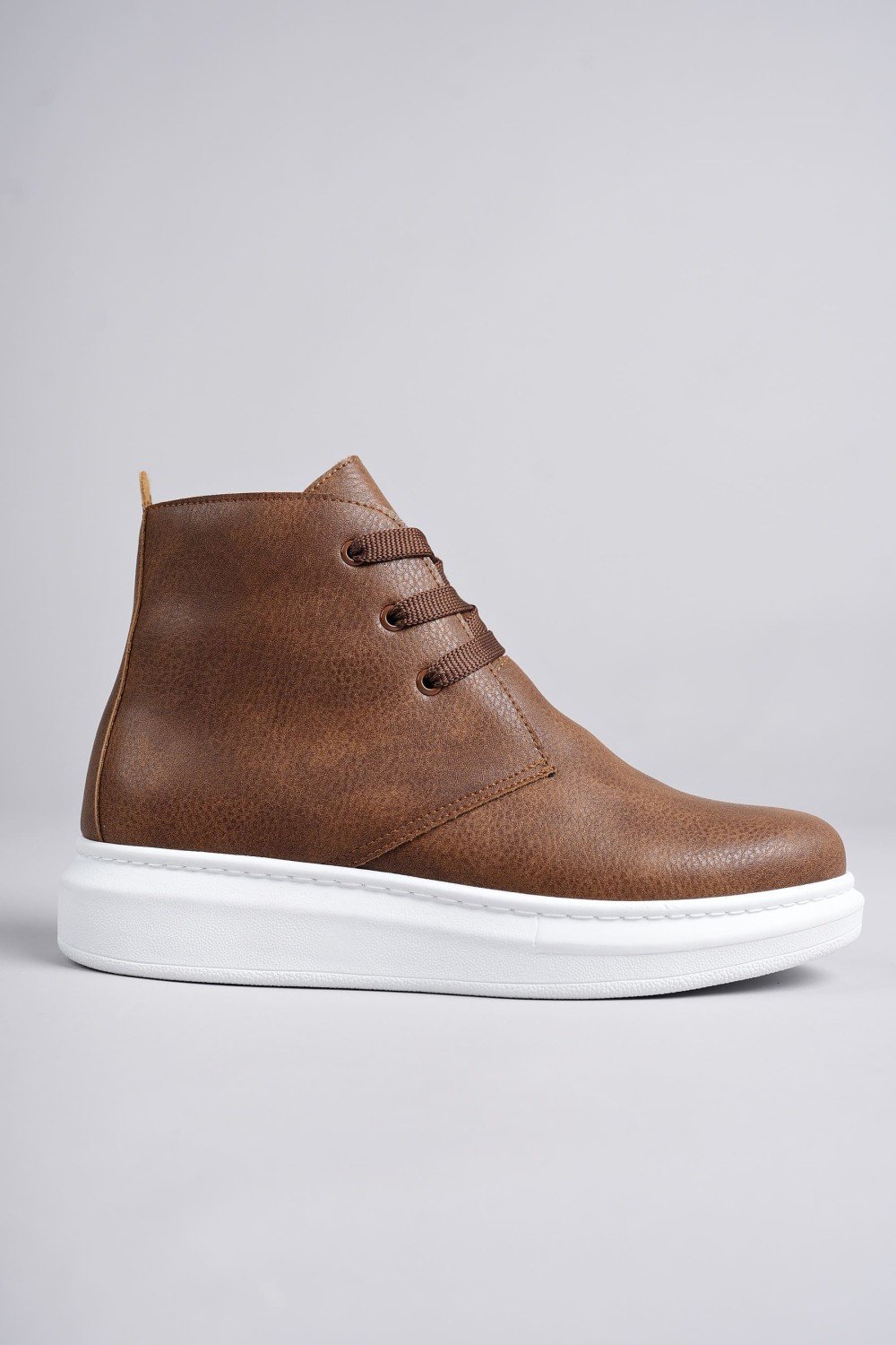 SLW207 Oslo Bağcıklı Cilt Erkek Günlük Spor Bot BT - Taba