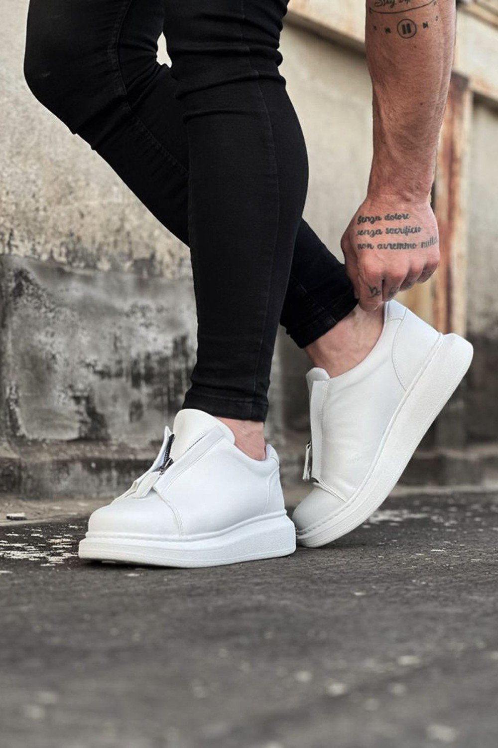 WG010 Beyaz Cilt Erkek Casual Ayakkabı WG010 Beyaz Cilt Erkek Casual Ayakkabı
