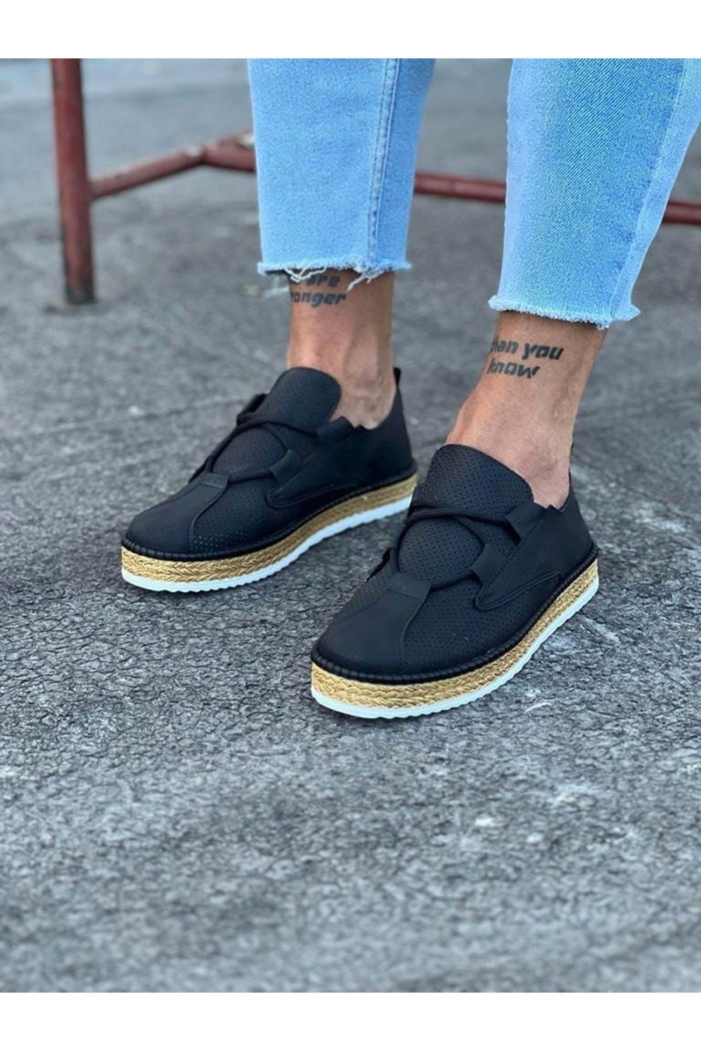 WG015 Siyah Erkek Casual Ayakkabı WG015 Siyah Erkek Casual Ayakkabı