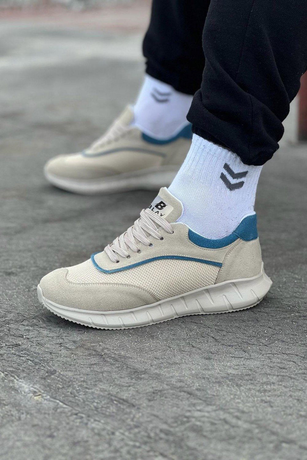 WG062 Bej Triko Erkek Spor Ayakkabı WG062 Bej Triko Erkek Spor Ayakkabı