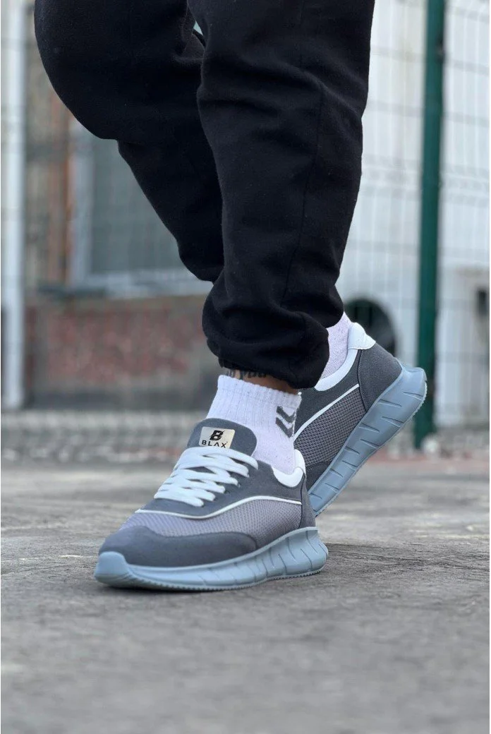WG062 Gri Triko Erkek Spor Ayakkabı