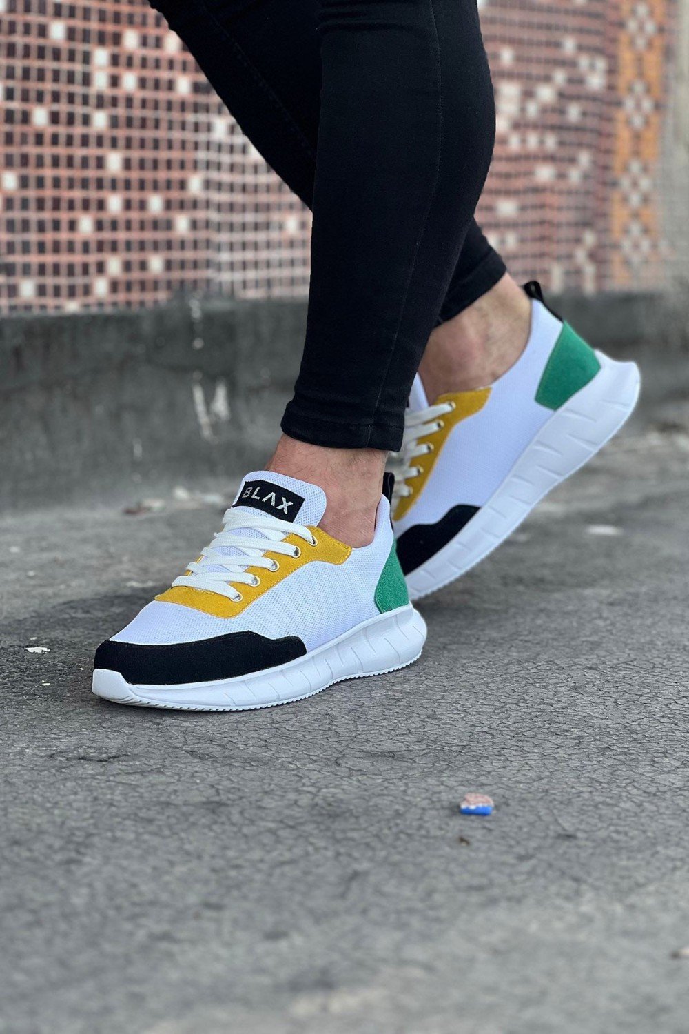 WG063 Beyaz Füme Triko Erkek Spor Ayakkabı WG063 Beyaz Füme Triko Erkek Spor Ayakkabı