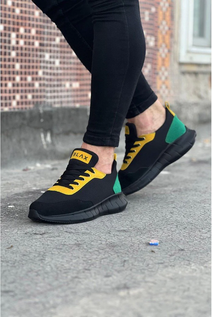 WG063 Kömür Füme Triko Erkek Spor Ayakkabı