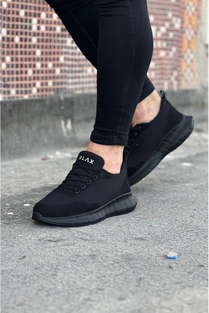 WG063 Kömür Triko Erkek Spor Ayakkabı