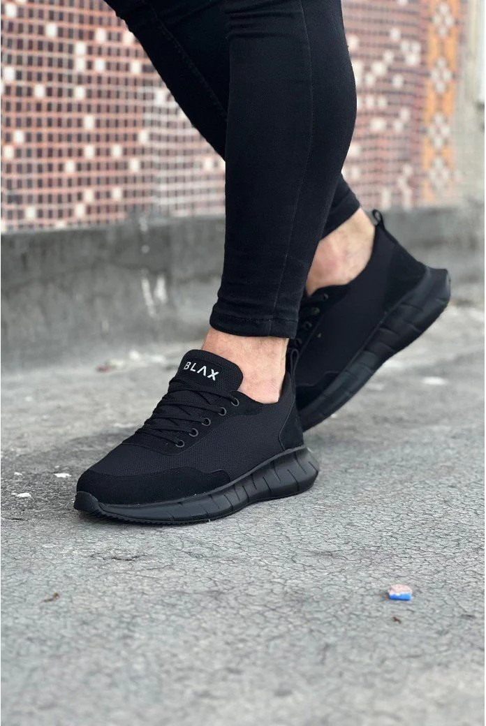 WG063 Kömür Triko Erkek Spor Ayakkabı