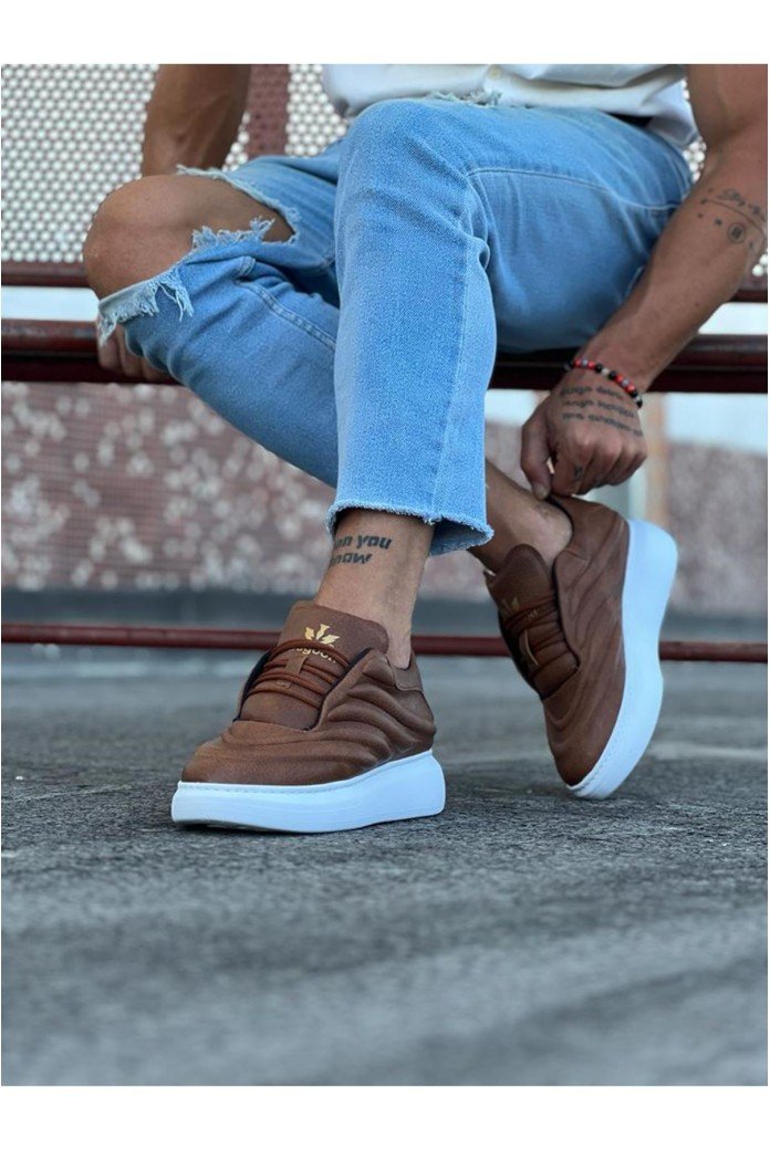 WG094 Taba Cilt Erkek Casual Ayakkabı