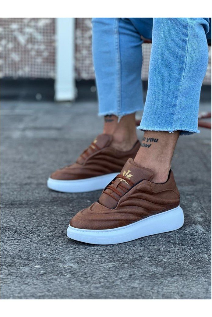 WG094 Taba Cilt Erkek Casual Ayakkabı