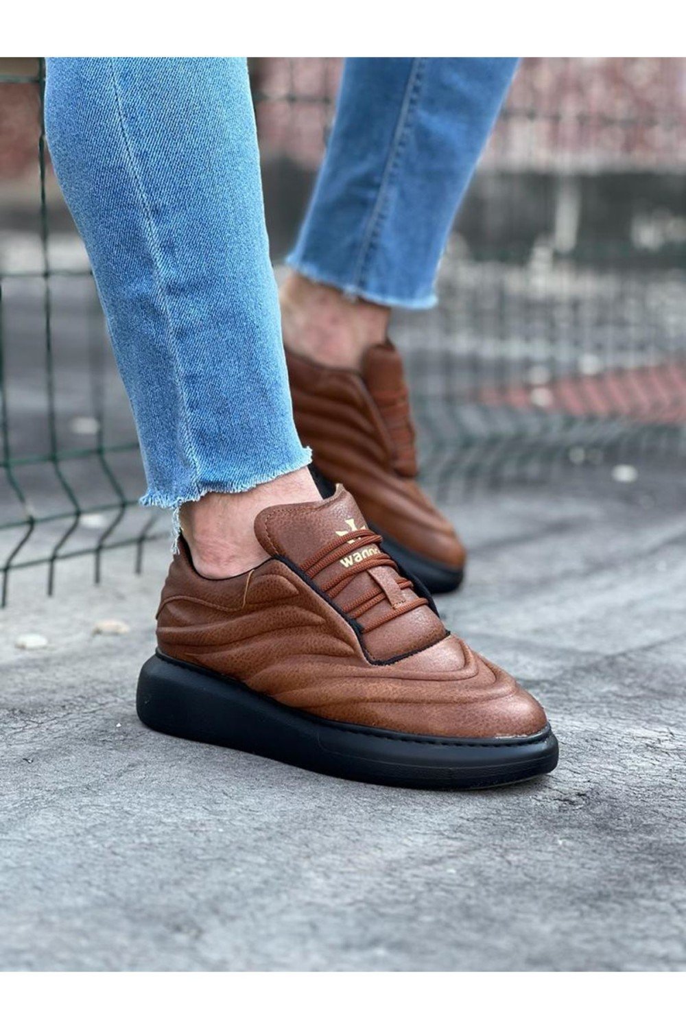 WG094 Taba Siyah Erkek Casual Ayakkabı WG094 Taba Siyah Erkek Casual Ayakkabı