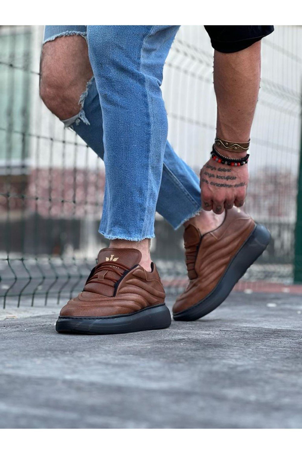 WG094 Taba Siyah Erkek Casual Ayakkabı WG094 Taba Siyah Erkek Casual Ayakkabı