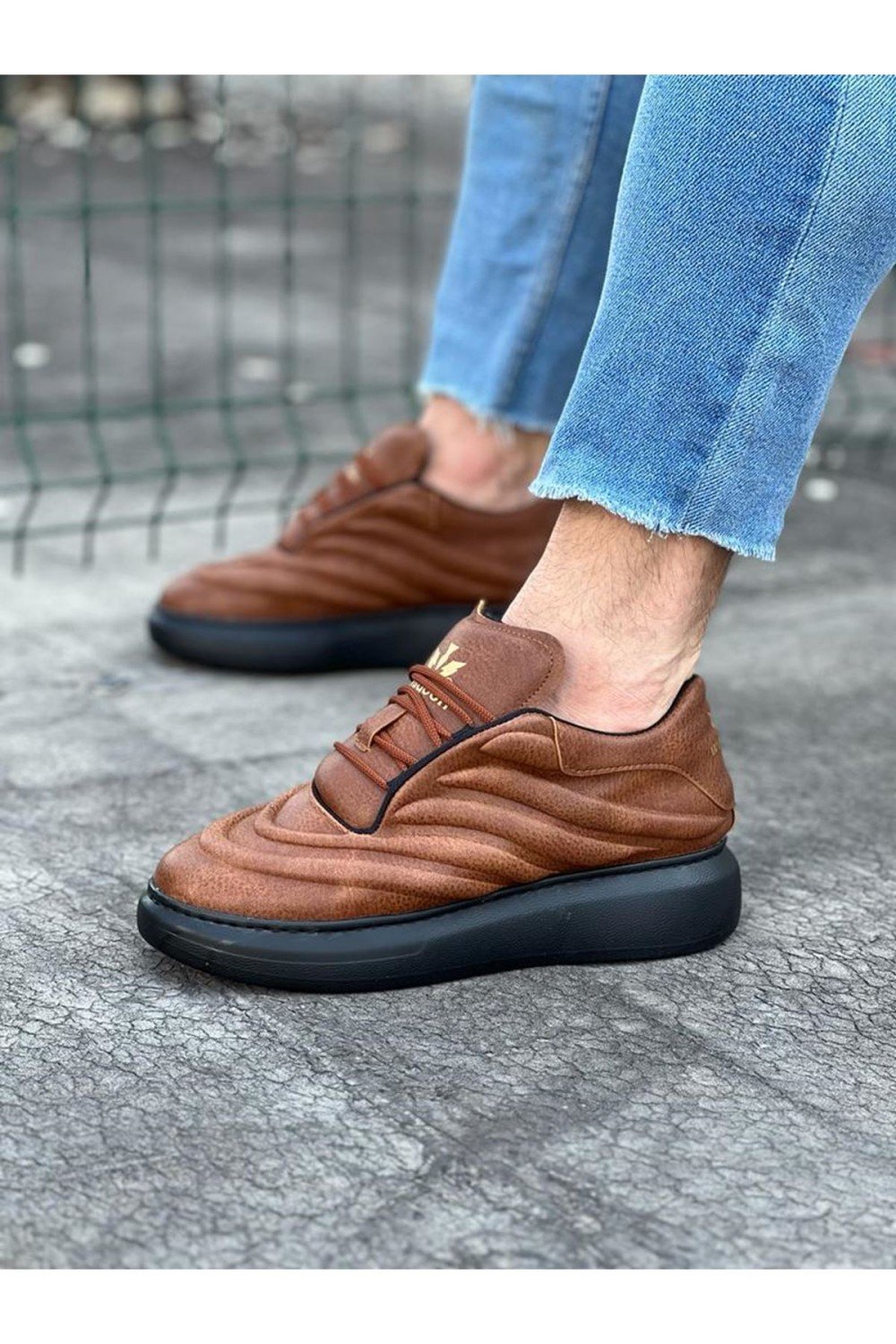 WG094 Taba Siyah Erkek Casual Ayakkabı WG094 Taba Siyah Erkek Casual Ayakkabı