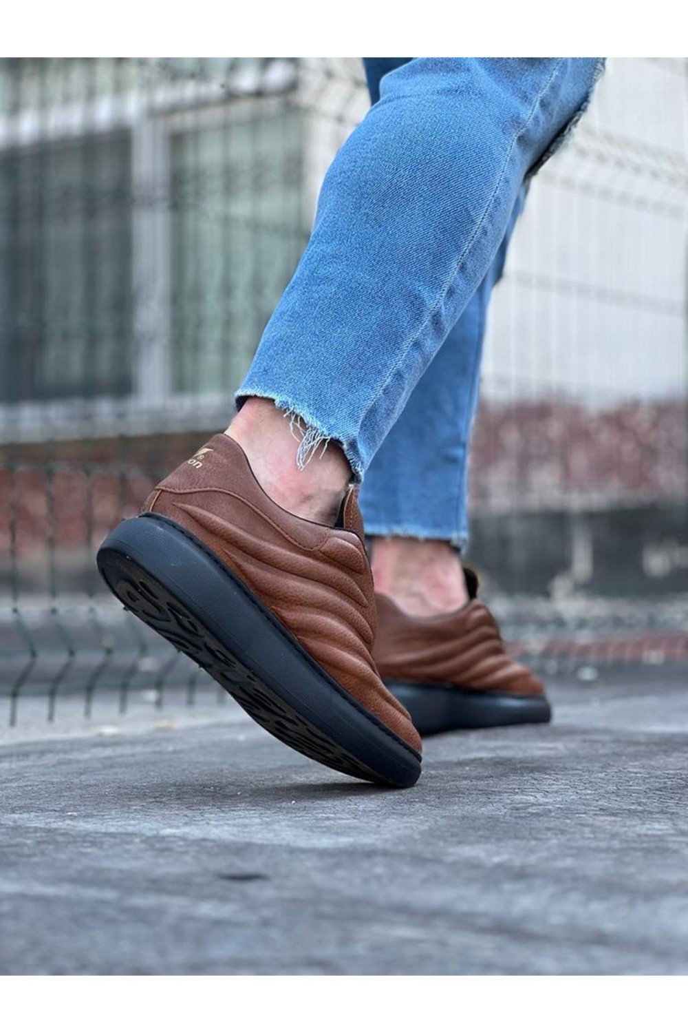 WG094 Taba Siyah Erkek Casual Ayakkabı WG094 Taba Siyah Erkek Casual Ayakkabı