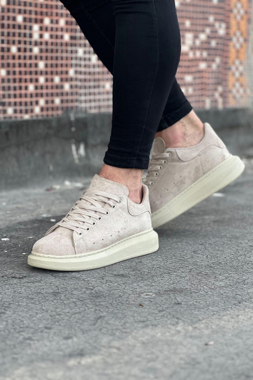 WG096 Bej Süet Günlük Erkek Casual Ayakkabı WG096 Bej Süet Günlük Erkek Casual Ayakkabı