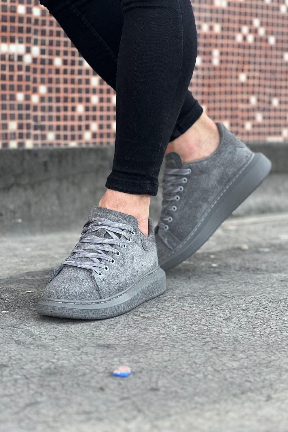 WG096 Gri Süet Günlük Erkek Casual Ayakkabı WG096 Gri Süet Günlük Erkek Casual Ayakkabı