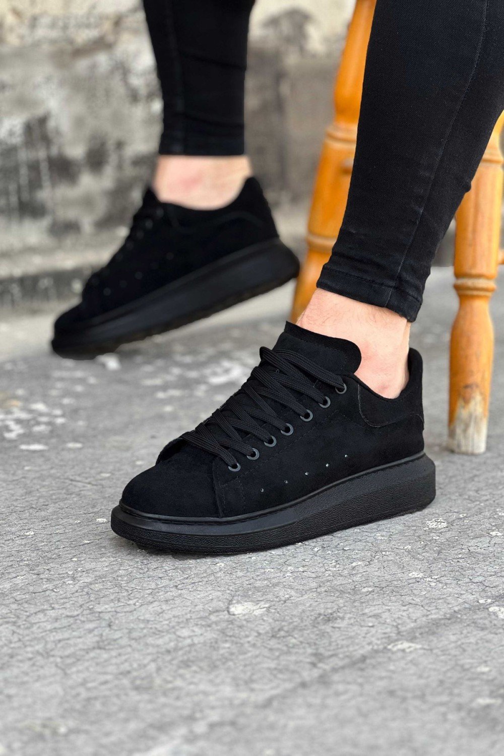 WG096 Kömür Süet Günlük Erkek Casual Ayakkabı WG096 Kömür Süet Günlük Erkek Casual Ayakkabı