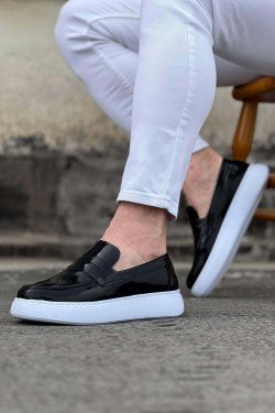 WG161 Siyah Rugan Erkek Casual Ayakkabı