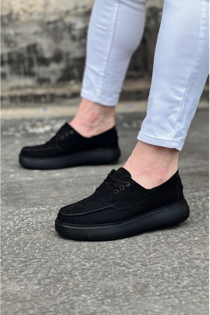 WG508 Kömür Süet Ortopedik Taban Erkek Casual Ayakkabı