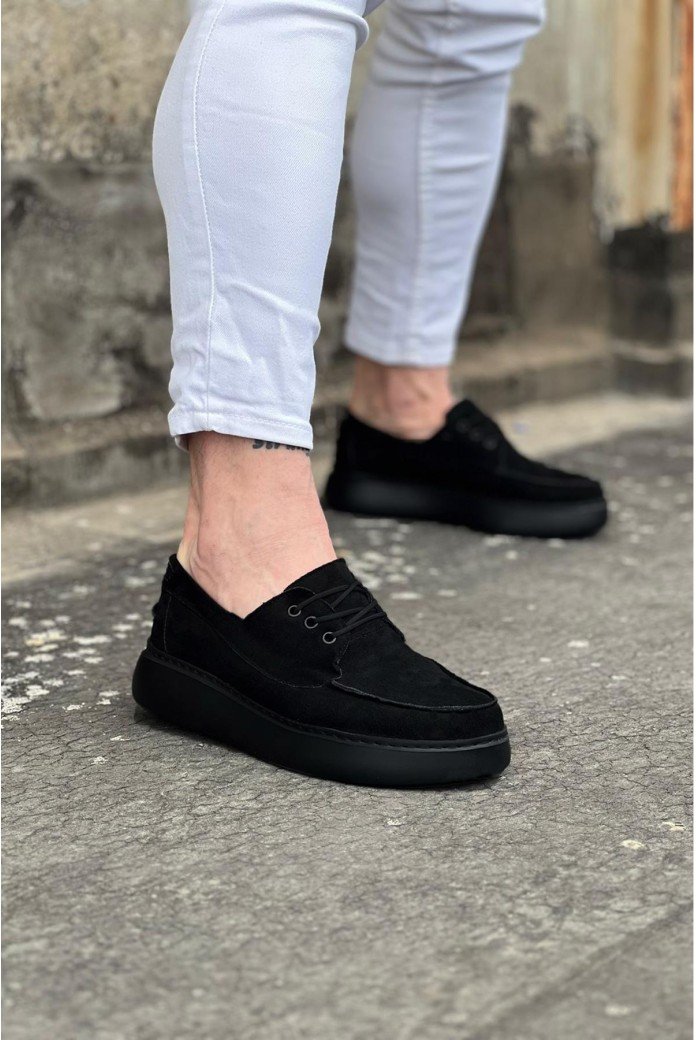 WG508 Kömür Süet Ortopedik Taban Erkek Casual Ayakkabı