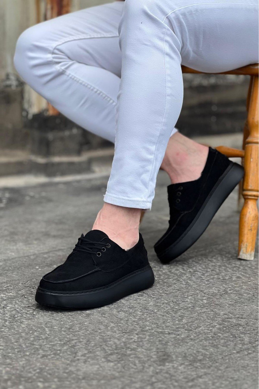 WG508 Kömür Süet Ortopedik Taban Erkek Casual Ayakkabı WG508 Kömür Süet Ortopedik Taban Erkek Casual Ayakkabı